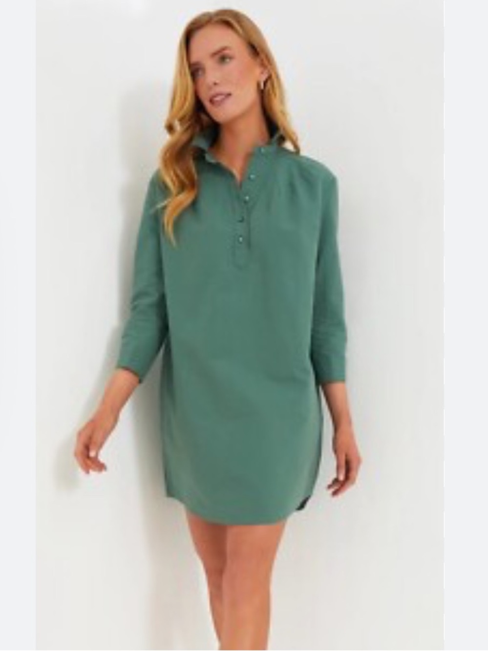 Tuckernuck Pomander Polly Shirt Dress in Green